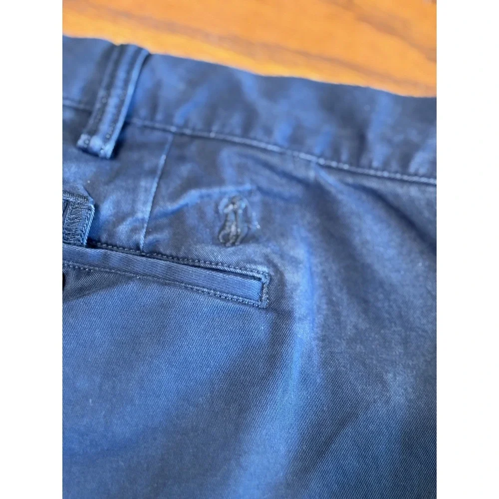 Shorts Navy Blue Polo Ralph Lauren Mens Chino Stretch Classic Size 48B